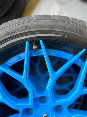 Blue Alloy Wheel with Tire - Used, Good Condition 21 inch rims 2023 model year