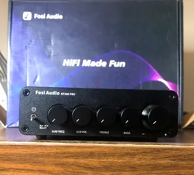 Fosi Audio BT30D Pro Mini Stereo Amplifier with Bass/Sub Controls