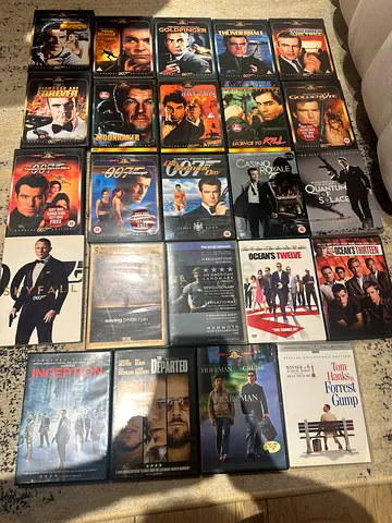 Mixed DVD movie collection 16 james bond films and 8 of the best movies