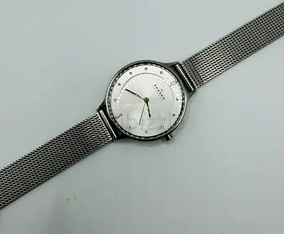 Skagen Anita Lille stainless steel mesh bracelet watch, model SKW2149.