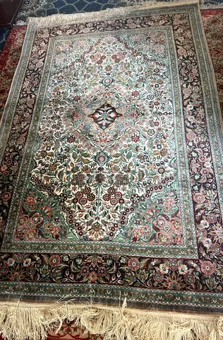 Hand made persian qoum carpet