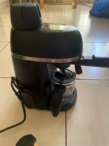 Compact Espresso Coffee Maker with Glass Carafe (Used)