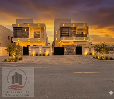 فيلا زاوية فاخرة للبيع في الحليو عجمان | ارتداد كبير | تصميم راقٍ | موقع استثنائي شامل رسوم التسجيل