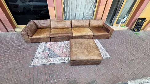 Like A New Condition High Quality Marina Home Leather sectional modular sofa
