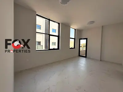 Cheapest 2BHK for rent in Al Mowaihat 3, brand new building, first tenant, 3 bathrooms, built-in wardrobes, 42,000 AED, 4 payments, 2,000 cash deposit.