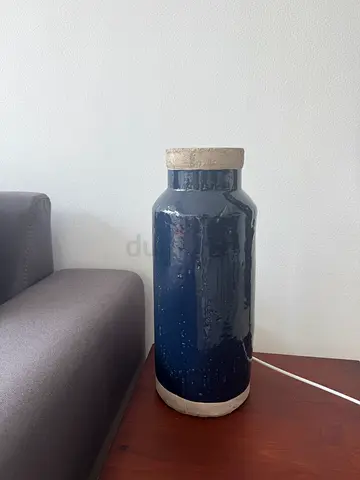 Large Blue Ceramic Vase