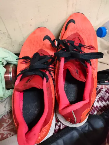 Nike shoe and fcb bag