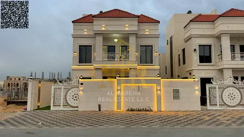 A villa with all registration and ownership fees included, on the main street, ready to move in, in the most prestigious areas of Ajman. Freehold owne