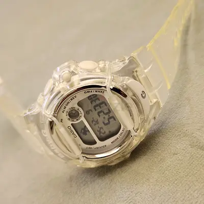 Casio G-Shock Clear Transparent Digital Watch - Good Working Condition