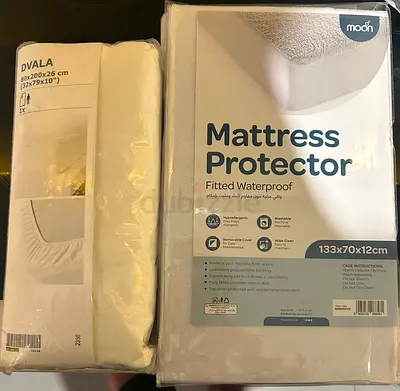 Toddlers bed set, brand new, Mattress Protector and fitted sheet. Cash and Collect