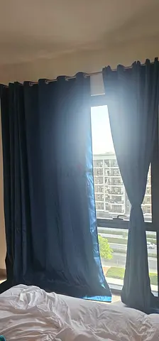 Dark teal/ peacock blue Curtains - Set of 2