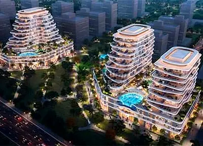 شقة غرفتين في جزر دبي | Zephyra Residences | إطلالة بحرية مميزة