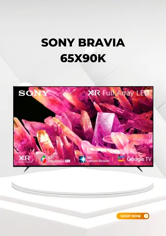 Sony 65 Inch BRAVIA X90K 120Hz 4K Ultra HD Smart Google TV 65X90K