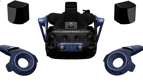 HTC Vive Pro VR headset with controllers and base stations (full kit)