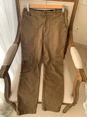 JACADI Boys Cargo Pants Brown Size 12A/152cm (for 9-10-11 years old)