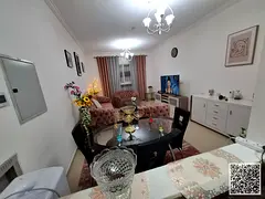 Furnished one-bedroom apartment for rent in Ajman, Al Jurf 2, Al Yasmin Towers. Clean and tidy furni