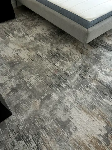 Large Grey Abstract Modern Rug — Good Condition 400*300 cm