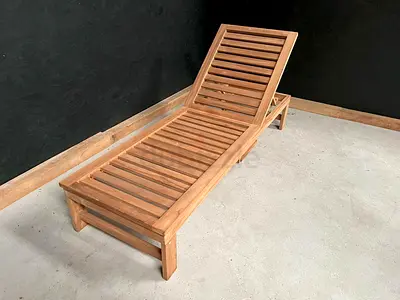 Nauteak Maritime Heritage Outdoor Long lounge Chaise chair