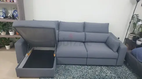 Like A New Condition High Quality ikea eskilstuna L shape sofa under storage