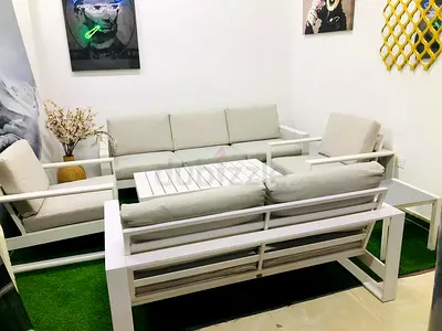 7-seater Garden sofa set with two coffe table Creative living