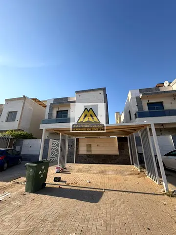 For annual rent – ​​a distinctive villa in Ajman (Al Yasmin – Al Ittihad Scheme) 5 master bedrooms with a separate majlis