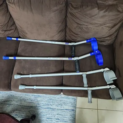 Elbow walkers (Crutches) fully adjustable for free