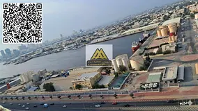 Balcony with an open view of the creek | Prime location in the heart of Ajman, close to all amenitie