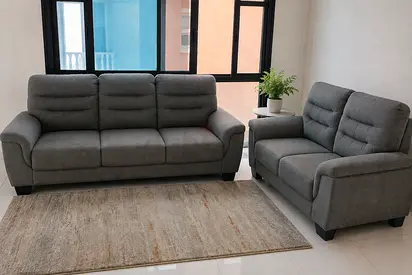 Grey 3-Seater Sofa and 2-Seater Loveseat Set - Good Condition
