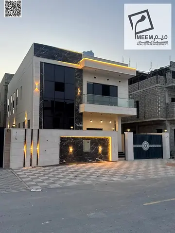 فيلا فاخرة للبيع في الحليو 2 عجمان بموقع سكني مميز قريب من شارع الشيخ محمد بن زايد