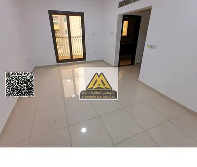 One-bedroom apartment with living room in Al Hamidiya 1, Ajman, master bedroom, 2 bathrooms, wardrobes, central AC, 32,000 AED yearly, 4 or 6 installm