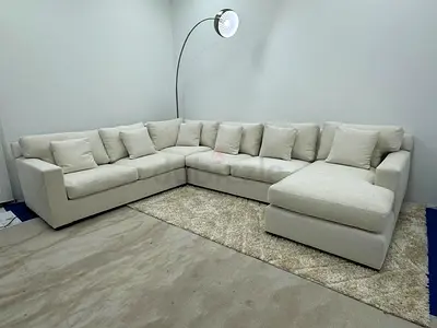 Excellent condition cratebarrel Ushape sofa