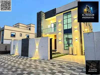 Villa with all registration and ownership fees included, on the main street, ready to move in, in one of the most prestigious areas of Ajman, freehold