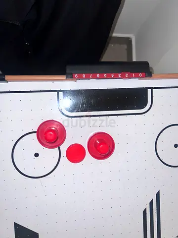 Mini Air Hockey Table with Two Pucks and Two Strikers - Good Condition