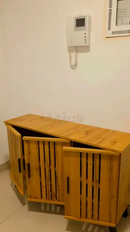 Solid Wood Sideboard / TV Unit - Natural Finish, Good Condition