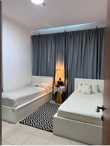 Pair of White Single Beds with Storage and with mattress. Good Condition