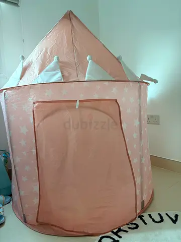 Ellie Junior Foldable Pink Star Kids Play Tent / Princess Castle