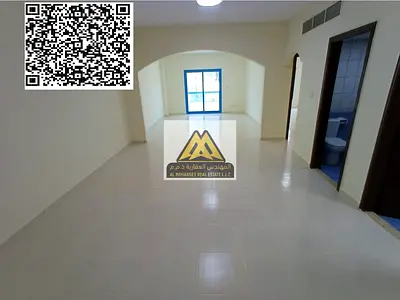 شقة للإيجار السنوي في الرميلة 1 بعجمان، تتميز بمساحات كبيرة جدًا تُعد من الأكبر في عجمان، مع تصميم مريح وموقع قريب جدًا من كورنيش عجمان وجميع الخدمات