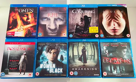 8 Horror Blu-ray Movie DVD’s