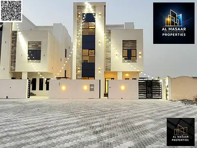Villa with all registration and ownership fees included, on the main street, ready to move in, in one of the most prestigious areas of Ajman, freehold