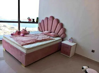 Queen size Brand new fully customisable bedframe in soft Fabric
