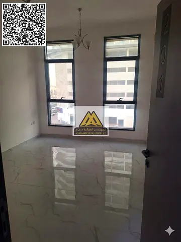 Brand new apartment, first occupancy | Large area | Master bedroom | 2 bathrooms | Prime location near Sheikh Mohammed Bin Zayed Road, providing easy