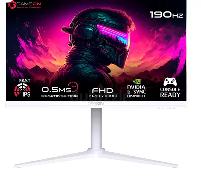 Gameon 27 inch Arctic Pro Series Gaming Monitor - 190Hz- 1 Year Warranty