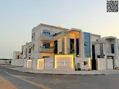 Luxury villa for sale in Al-Haliyo 2 | 4500 sq ft | 6 master bedrooms | Majlis and living room | Ele