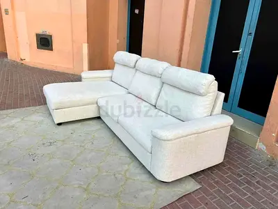 Ikea lidhult L shape sofa bed with mattress