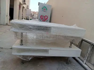 Square white table