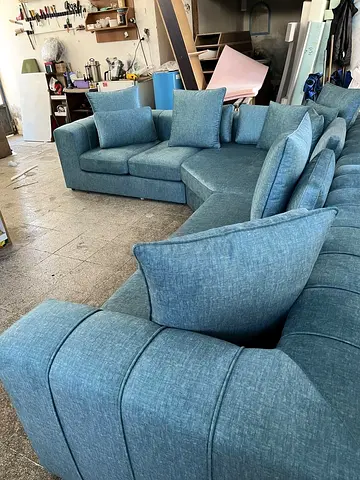 Custom Made Modern L Shape Sofa Set with Premium Upholstery – Luxury Contemporary Sectional Couch fo