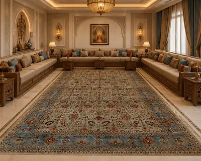 MASSIVE MAJLIS 5x8m hand knotted afghan carpet rug large space rug carpet
