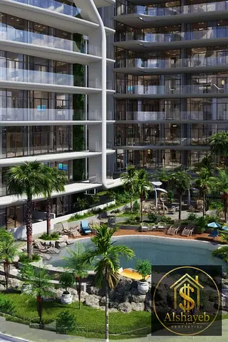 شقة غرفة وصالة + غرفة دراسة مع مسبح خاص | مشروع Parkside Boulevard