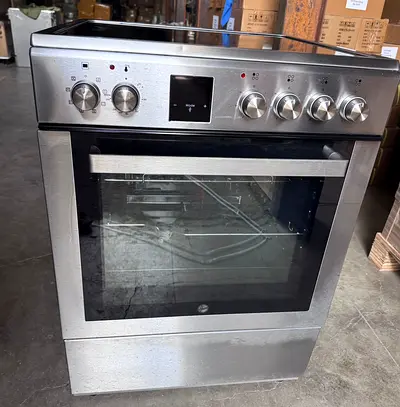 Hoover 4 Cooking Zones Ceramic Electric Cooker HVC-V64E-SP Inox 60x60cm FREE DELIVERY +WARRANTY