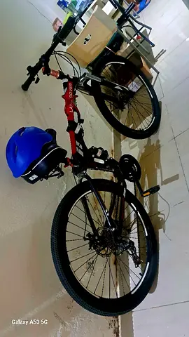 Used 26 Mountain Bike with Helmet — Good Working Condition